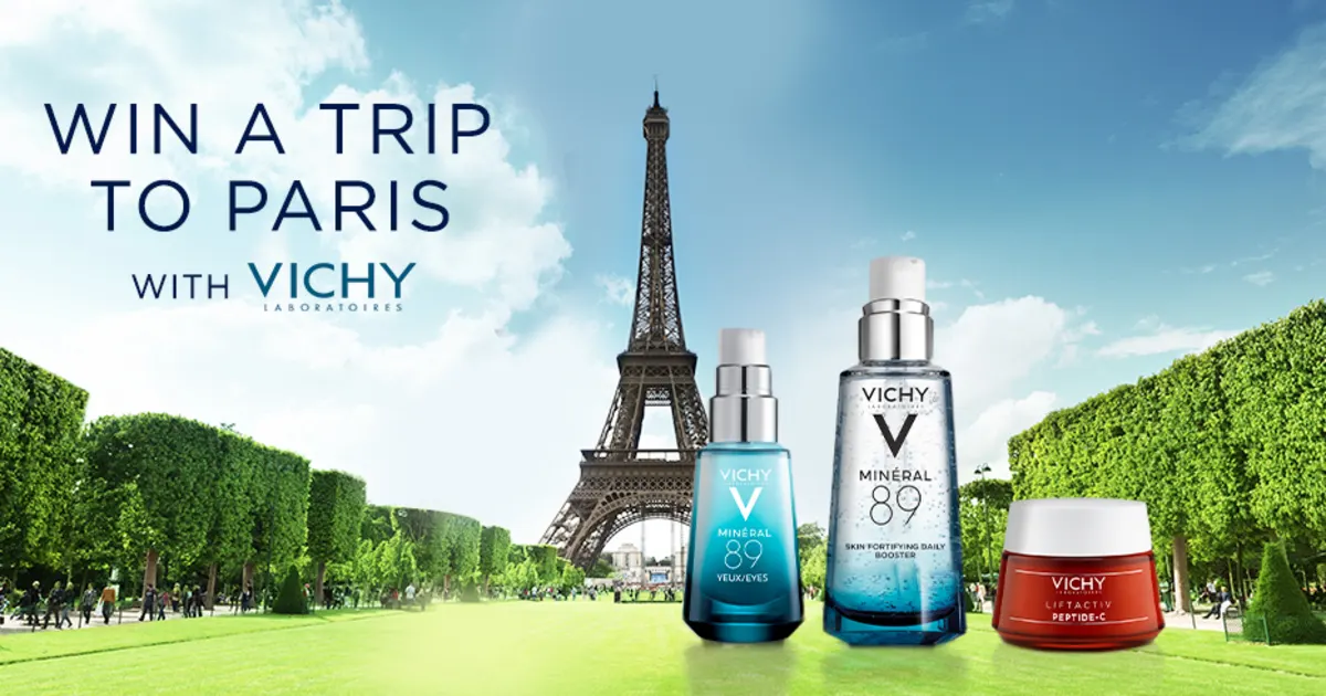 online contests, sweepstakes and giveaways - Win a magical trip to Paris with Vichy