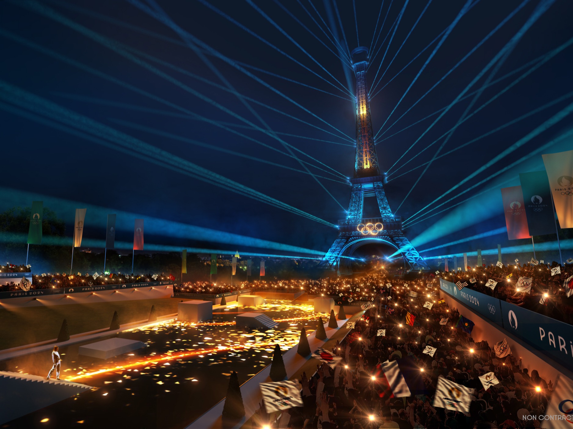 The Trocadero ephemeral opera (photo © Paris 2024 / Florian Hulleu).
