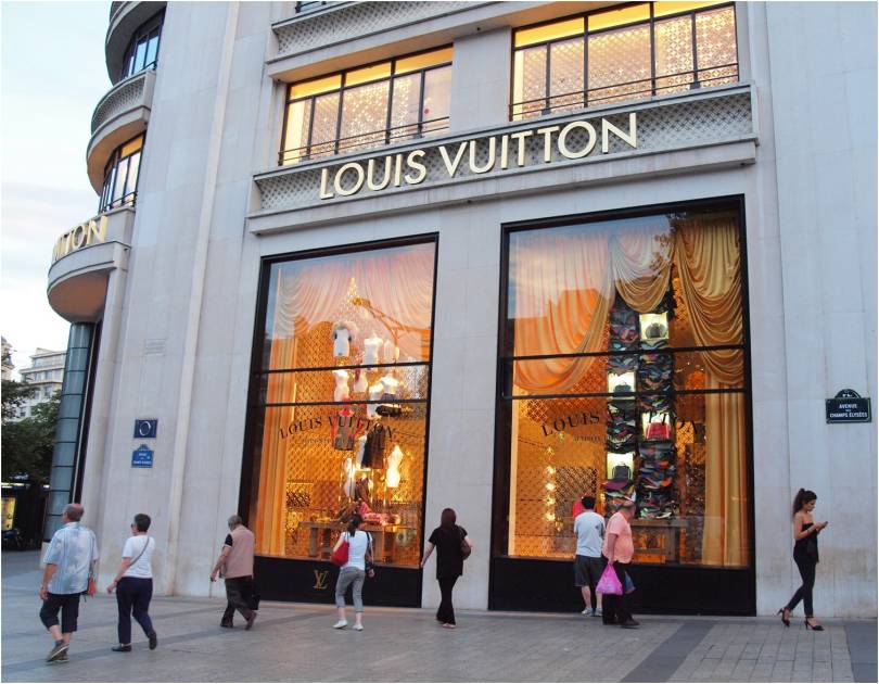 Paris, France - January 31, 2023. Exterior of a Louis Vuitton and Dior Store  on the Champs-Elysees. Editorial Stock Photo - Image of tourism, travel:  269532558