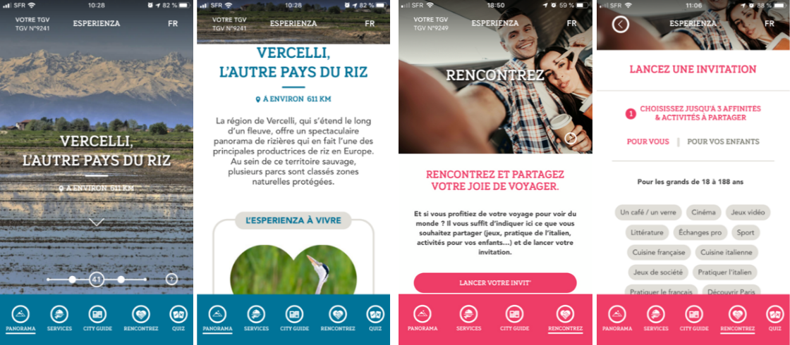 SNCF app Esperienza