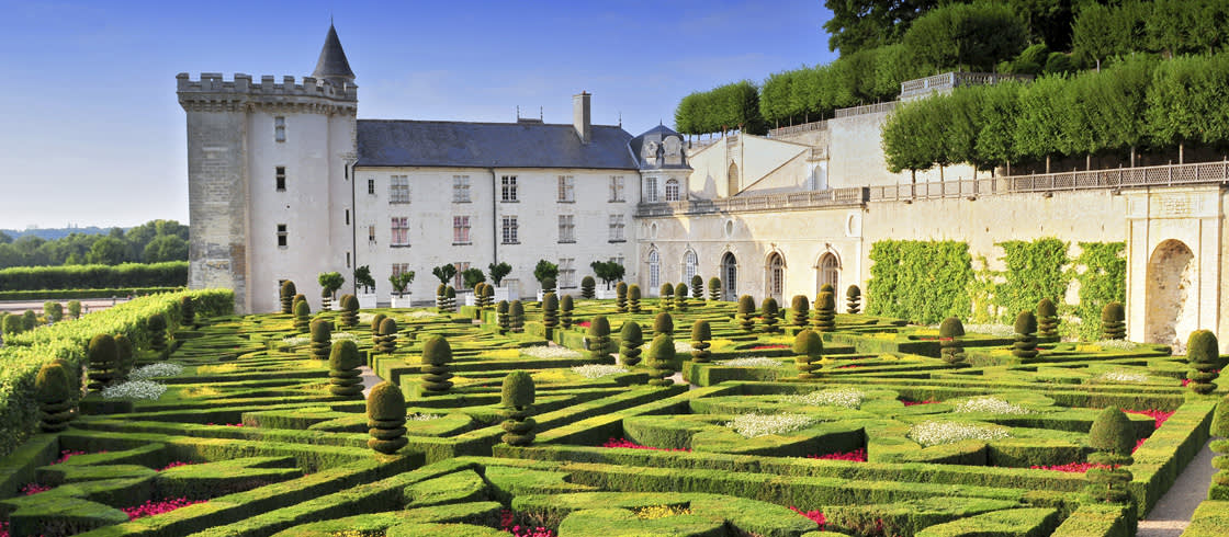Los jardines del Castillo de Villandry, en Valle del Loira.