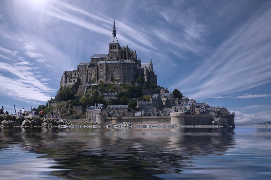 The magnificent Mont-Saint-Michel in Normandy, France