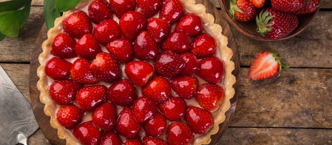 Sabores del Périgord: la tarta de fresas y crema pastelera