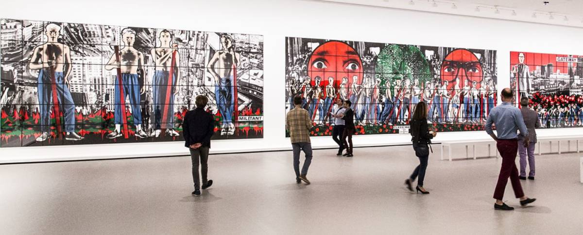 Gilbert & George at the Louis Vuitton Foundation in Paris