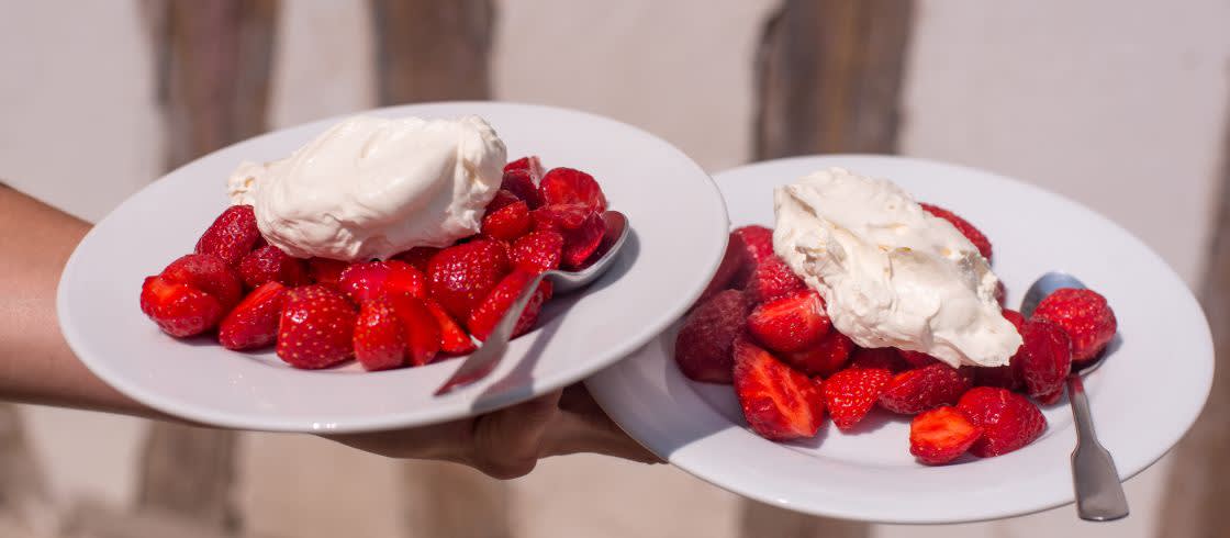 Strawberry Chantilly, a speciality of Northern France Hauts de France
