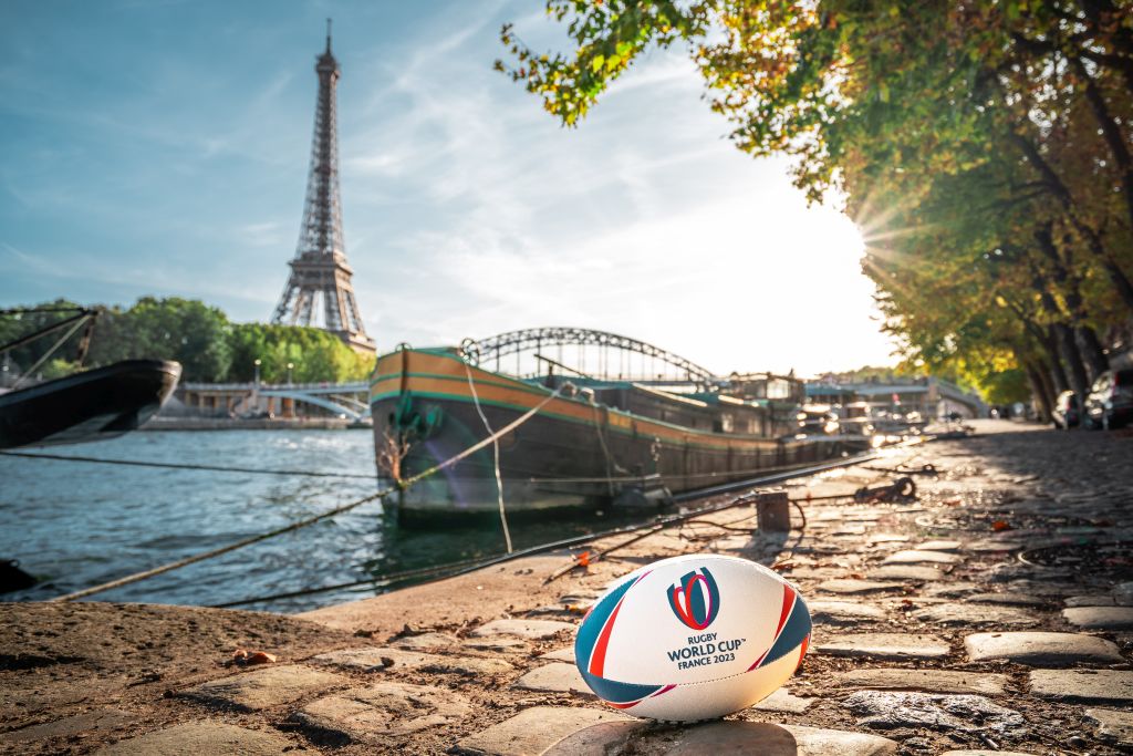 The France Rugby World Cup 2023 with 9 hosts cities like Paris, Nice