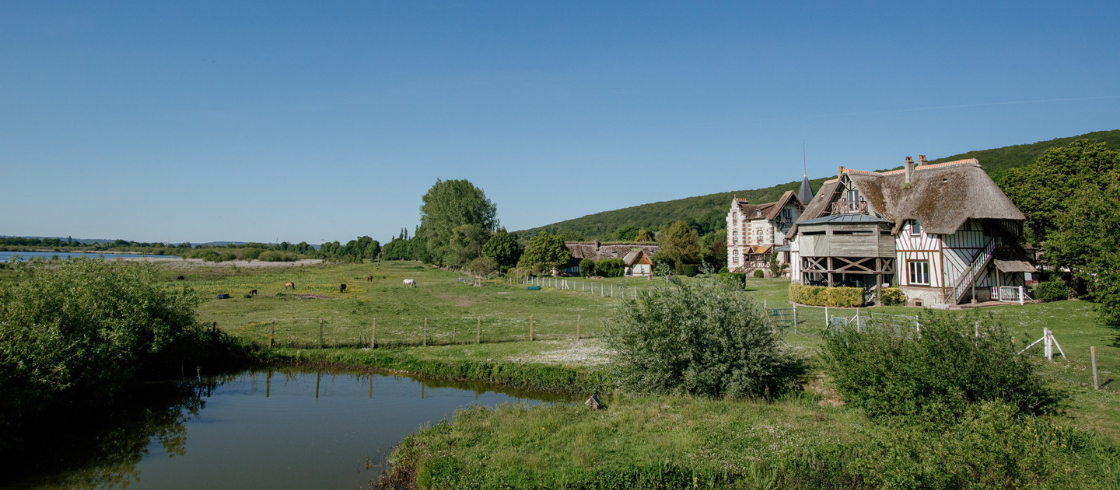 Marais-Vernier en el corazón de uno de los numerosos parques naturales de Normandía.
