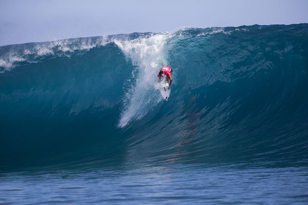 The Teahupo’o waves are famous for the Tahiti Pro Surf competition.