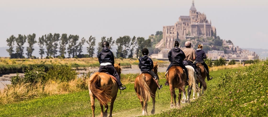 Normandië is een ideale bestemming voor een paardrijvakantie.