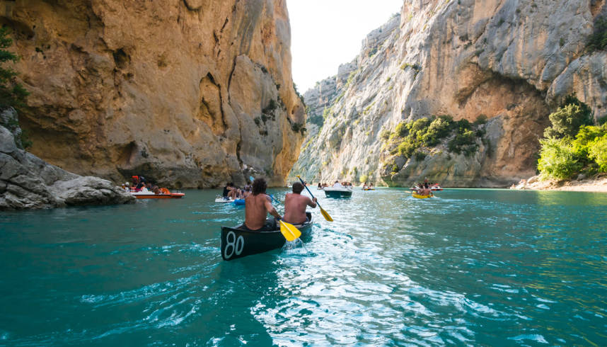 kayaking gorges verdon alpes de haute provence cote d'azur