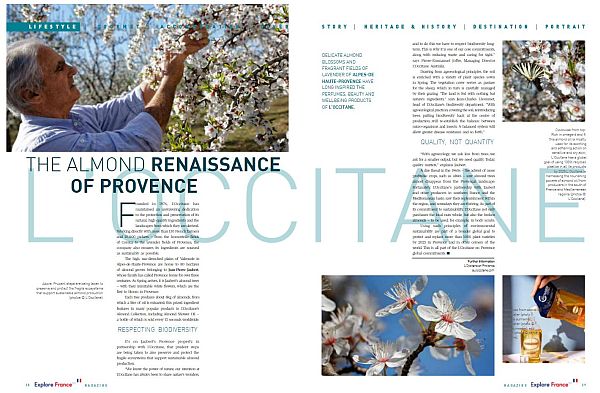 Article L' Occitane in Magazine Explore France Australia 