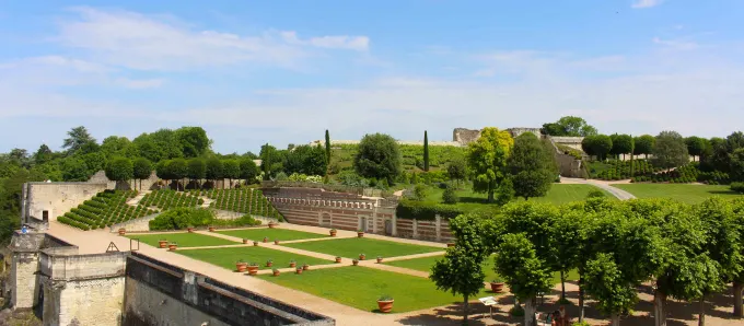 Los jardines del Château d'Amboise, en el Valle del Loira