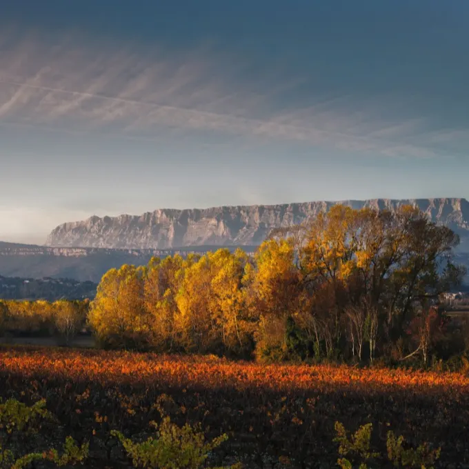 La montagne Sainte-Victoire, en Provence.