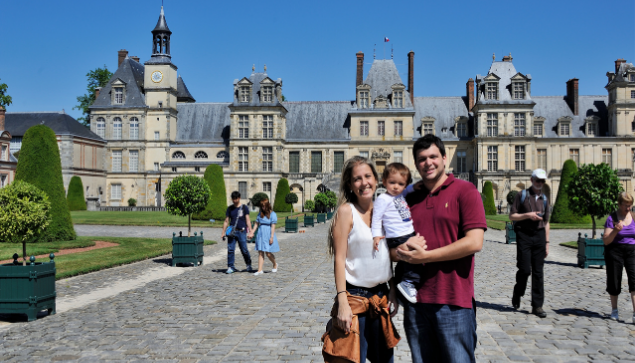 Touristes Fontainebleau 